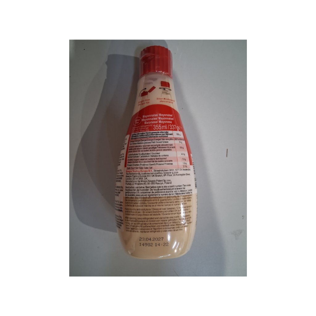 6x KEWPIE Mayonnaise 355ml Vorratsbox (Full Box)