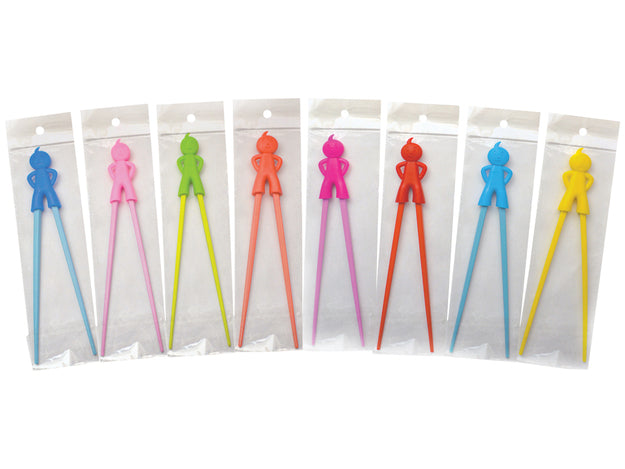 ein Paar Essstäbchen für Kinder – Jungenfigur