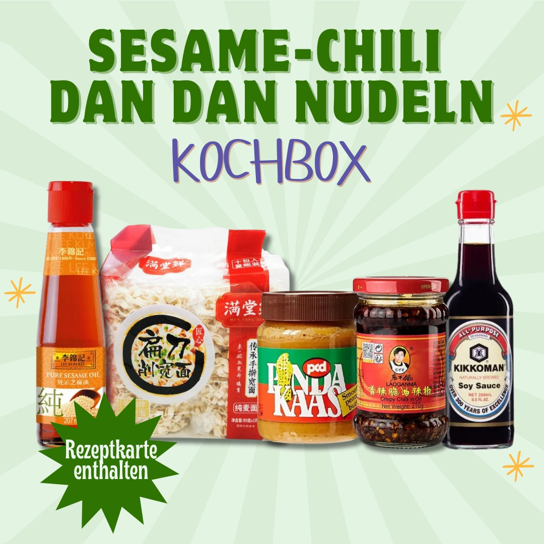 MAOMAO Sesame-Chili Dan Dan Nudeln Kochbox (8 Portionen)
