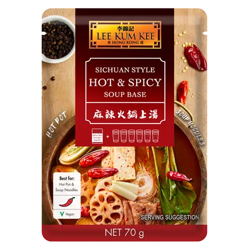 LEE KUM KEE Mos Sichuan Suppenbasis Hot Pot 70g Lee Kum Kee