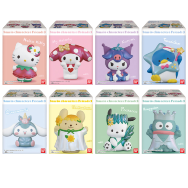 BANDAI Sanrio Characters Friends 3 Kaugummi mit Sodageschmack 1,5 g