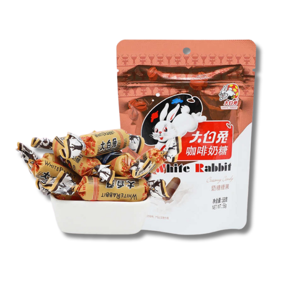 WHITE RABBIT Cremige Bonbons Kaffee 58g