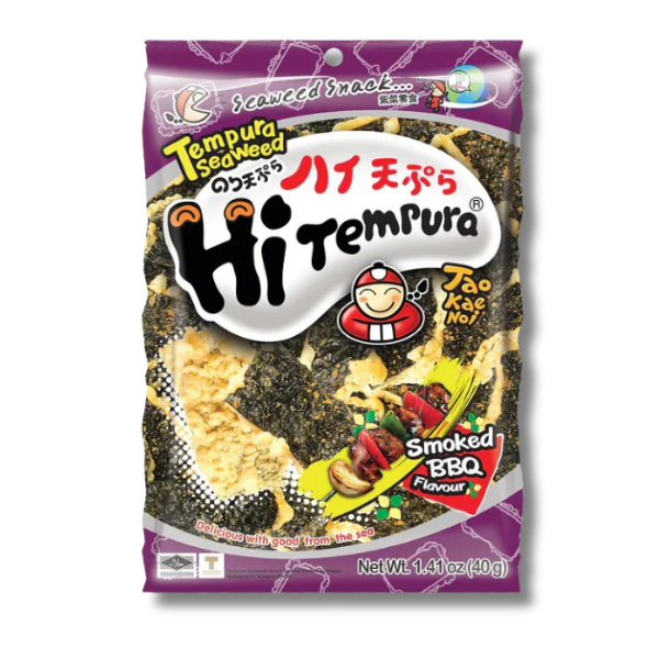 TAOKAENOI Tempura Algensnack geräuchertes BBQ 40 g