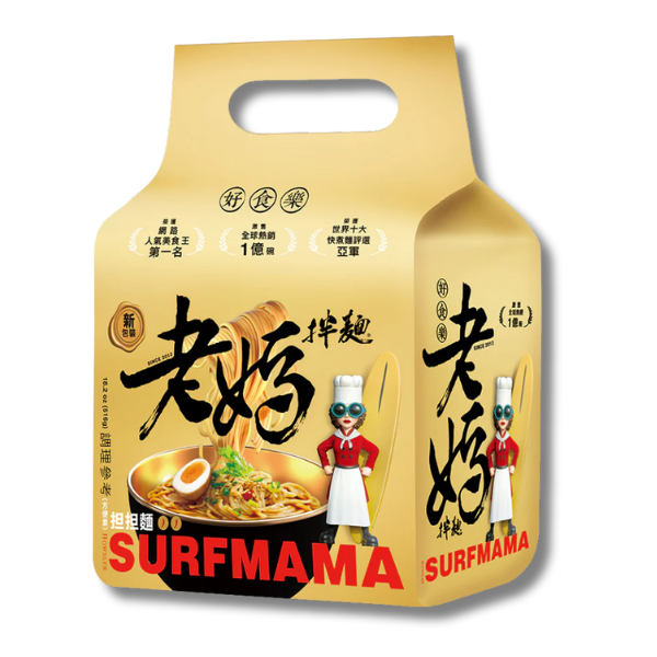 老妈拌面 素食辣椒芝麻面 516克 (4x129克)