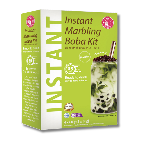 O'S BUBBLE Matcha Bubble Tea 240g
