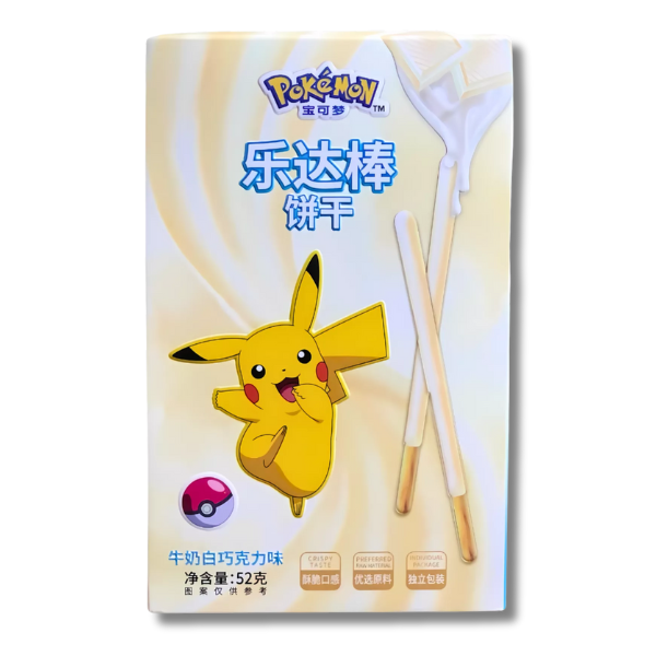 LEDA Pokémon White Chocolate Biscuit Sticks 52 g