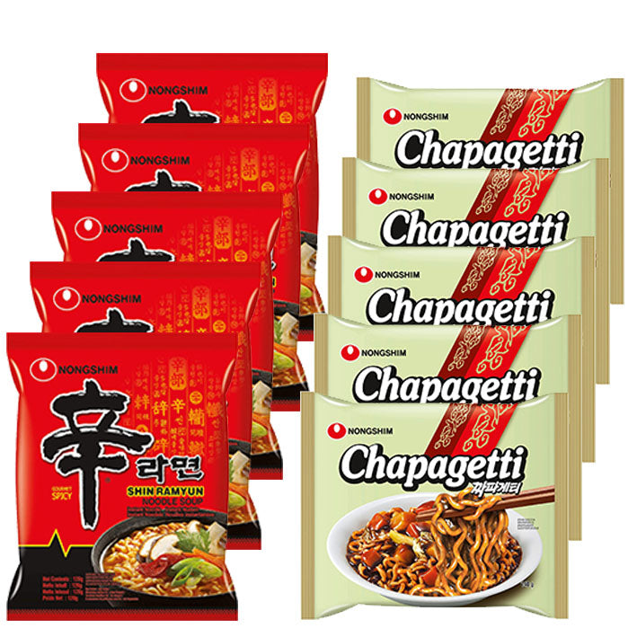 Nong Shim's Favorite Instant Noodles Set 