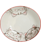 Ovale Schalen Drei Katzen Rot 19 cm x 22,5 cm x 4 cm Bild 2