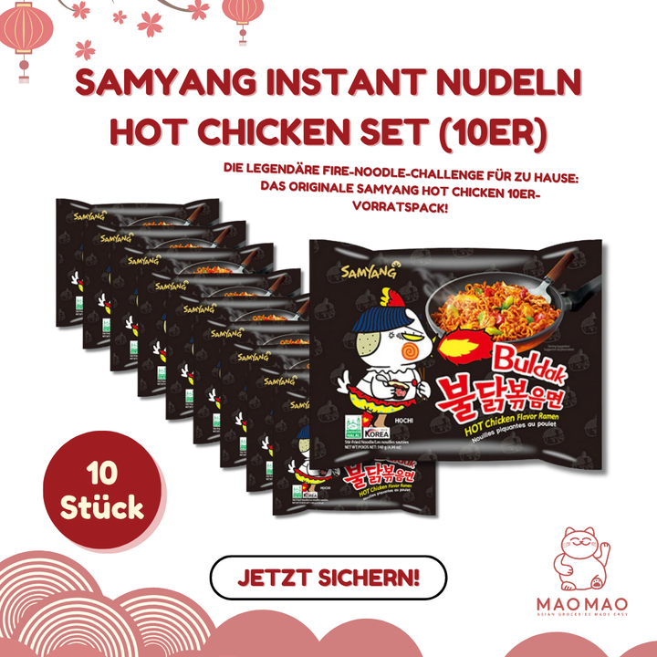 SAMYANG Instant Nudeln Hot Chicken Set (10er)