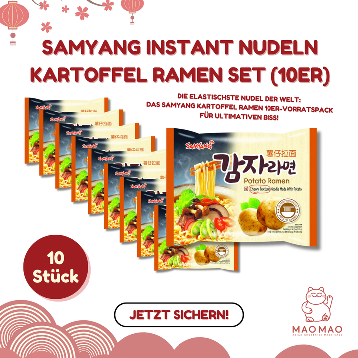 SAMYANG Instant Nudeln Kartoffel Ramen Set (10er)