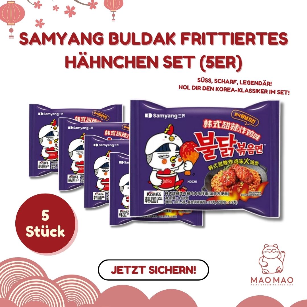 Samyang Buldak Frittiertes Hähnchen Set (5er)