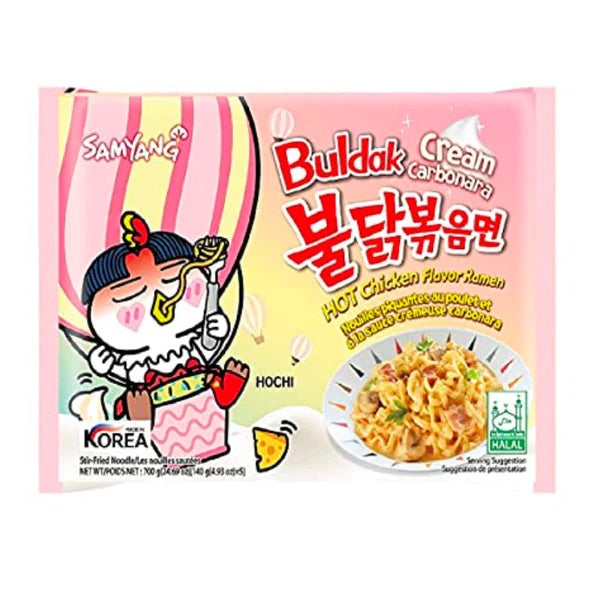 NUR 1 Cent SAMYANG Instant Nudeln Hot Chicken Cream Carbonara 140g - 2 Stück Max pro Bestellung