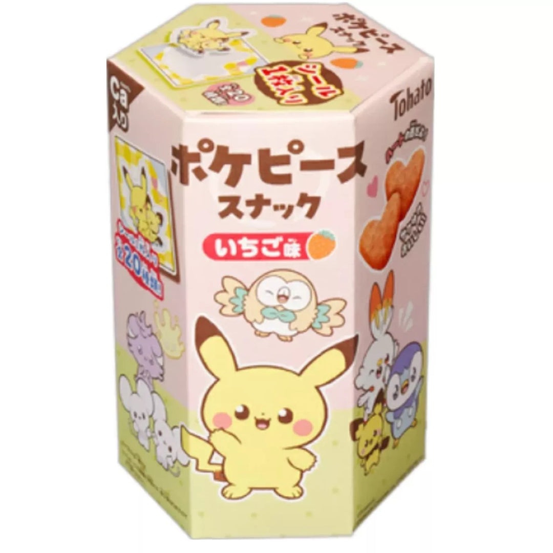 TOHATO Pokemon Mais Snack Erdbeere 23g