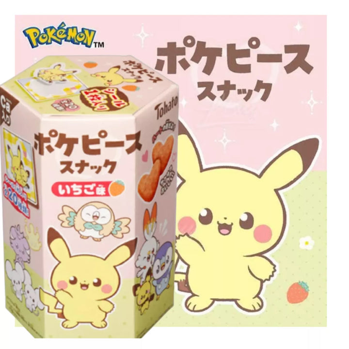 TOHATO Pokemon Mais Snack Erdbeere 23g