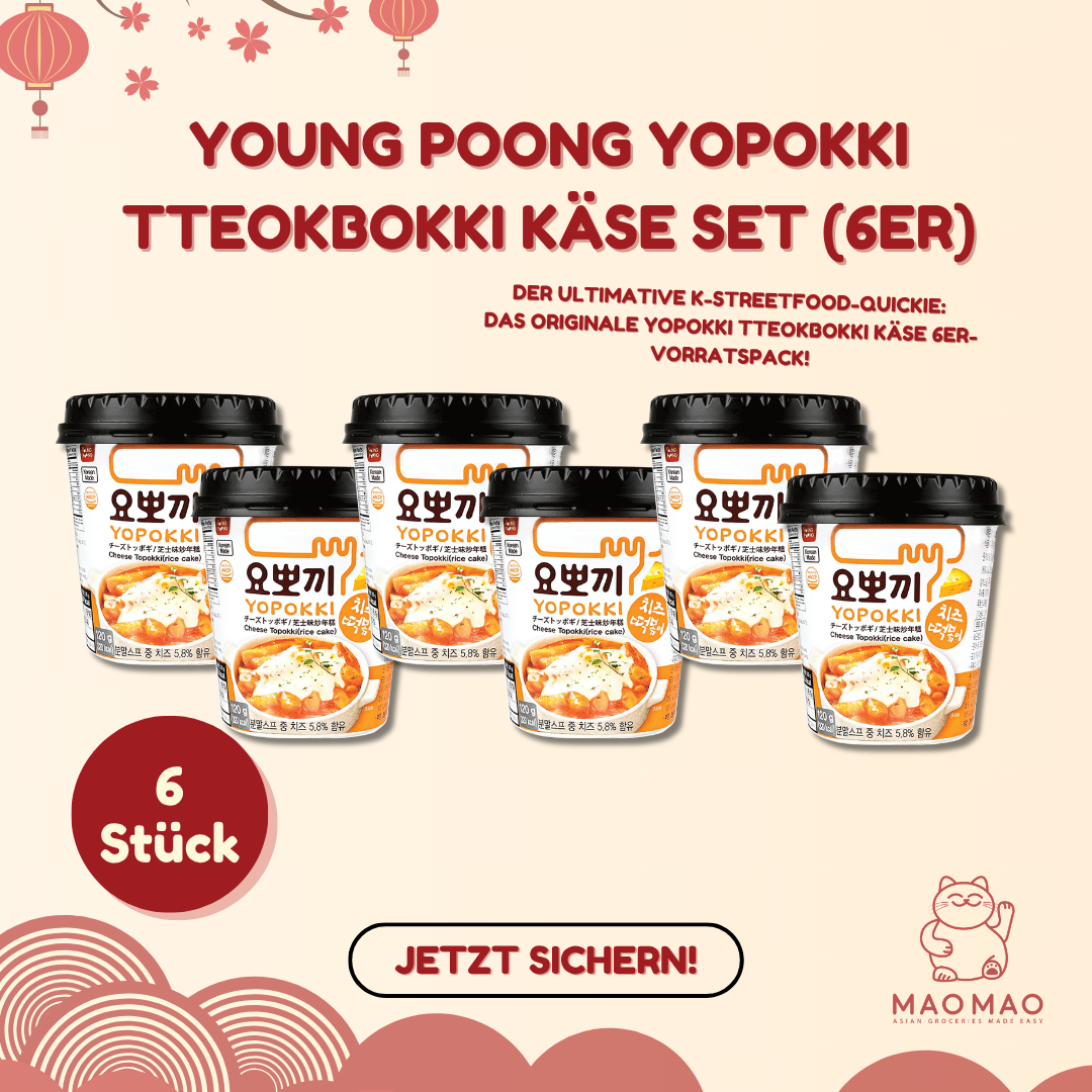 YOUNG POONG YOPOKKI Tteokbokki Käse Set (6er)