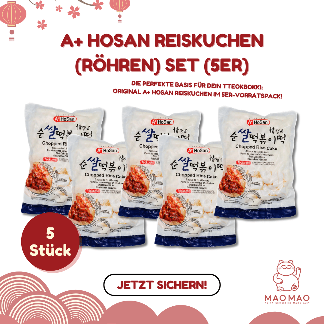 A+ HOSAN Reiskuchen (Röhren) Set (5er) - MAOMAO