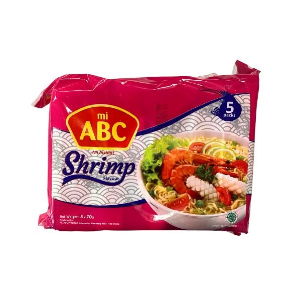 ABC Instant Noodles Shrimp Flavor 350g (5x70g)