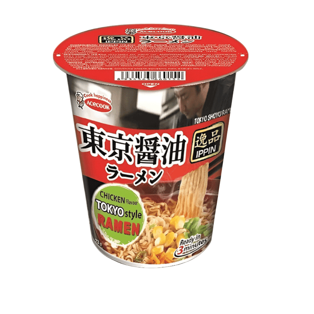 ACECOOK Ippin Instantnudeln im Becher Sojasauce - Geschmack 73g - MAOMAO