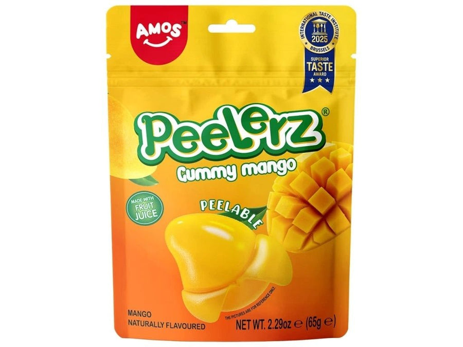 AMOS Peelerz Schälbare Fruchtgummis Mango 65g - MAOMAO