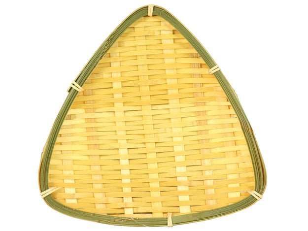 Bamboo Serving Basket Triangle (approx. 20 cm)