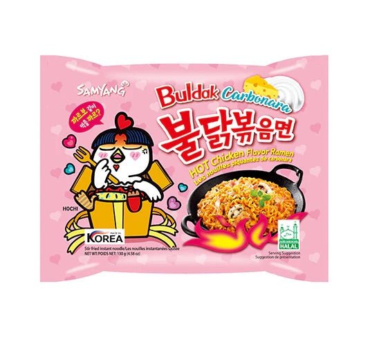 BLACK WEEK - 1. SAMYANG Instant Noodles Hot Chicken Carbonara 130g - 1 Piece Max per order