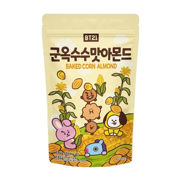 BT21 Gebackener Mais – Mandelgeschmack 180g - MAOMAO