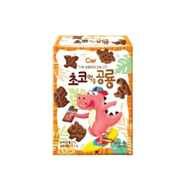 CHEONG WOO Dinosaurier Keks Schokoladengeschmack 60g - MAOMAO