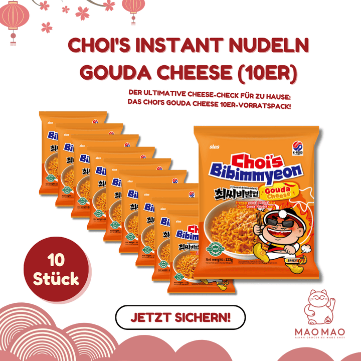 CHOI'S Instant Nudeln Gouda Cheese Set (10er) - MAOMAO