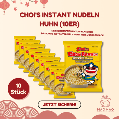 CHOI'S Instant Nudeln Huhn Set (10er)