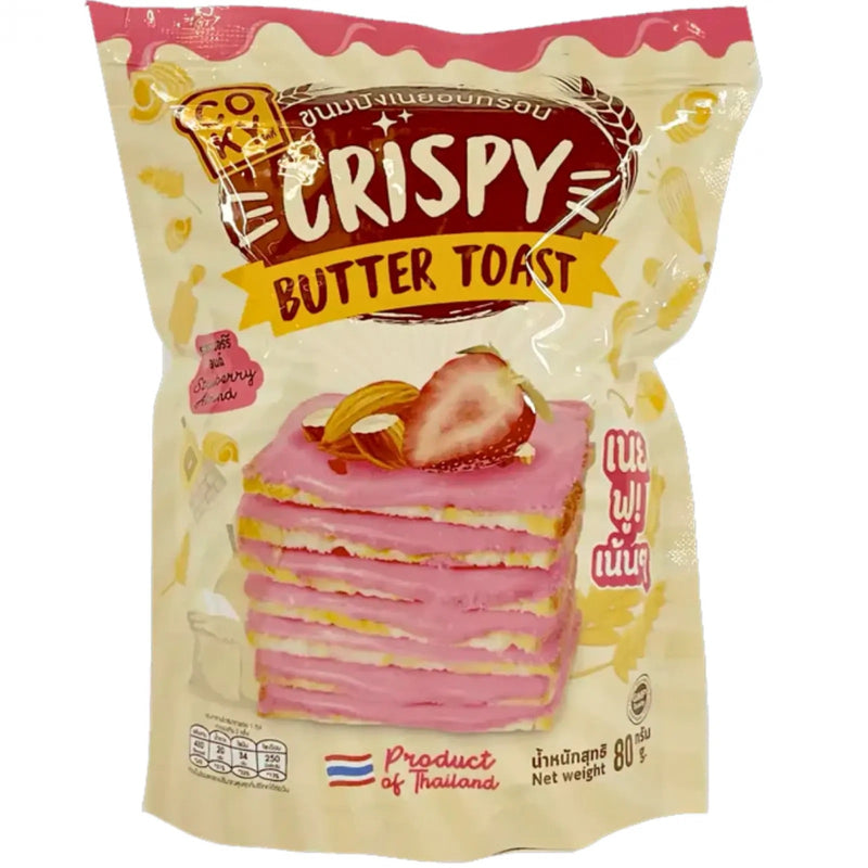 COKY Crispy Butter Toast Strawberry Almond 80g