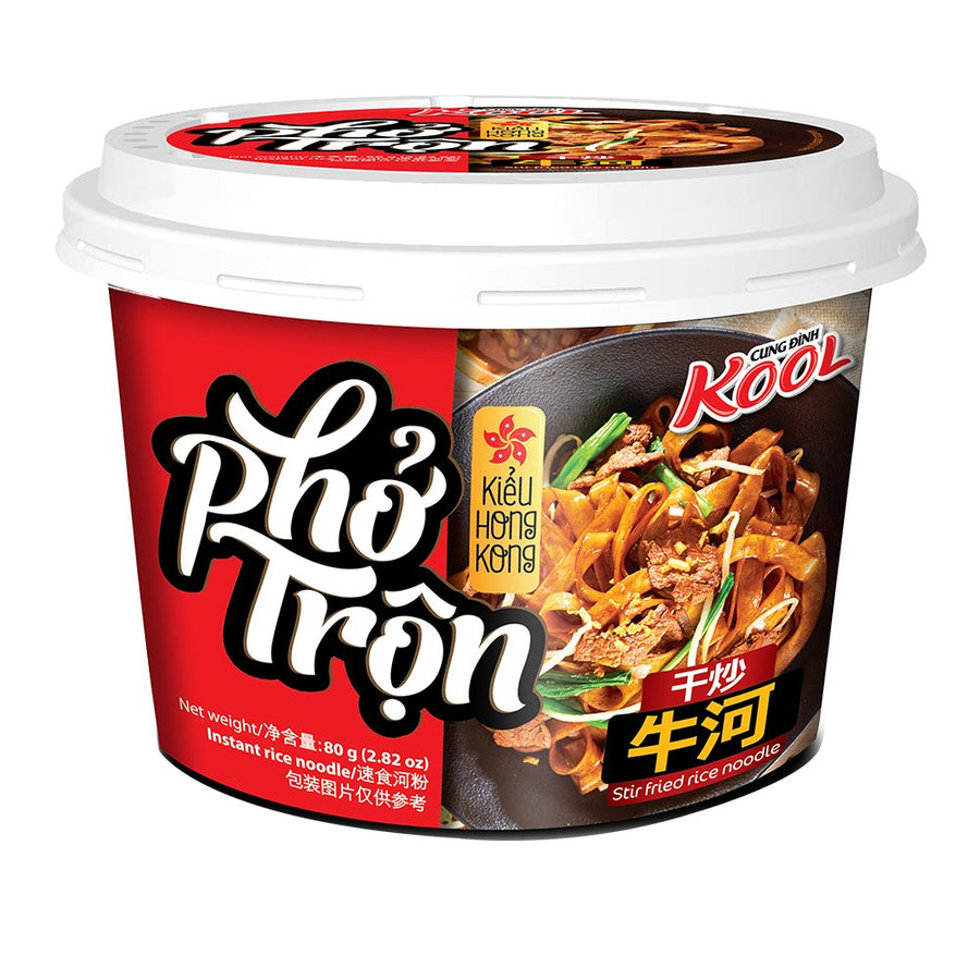 CUNG DINH KOOL Instant Gebratene Reisnudeln Bowl schwarzer Sojasoße Geschmack 80g - MAOMAO