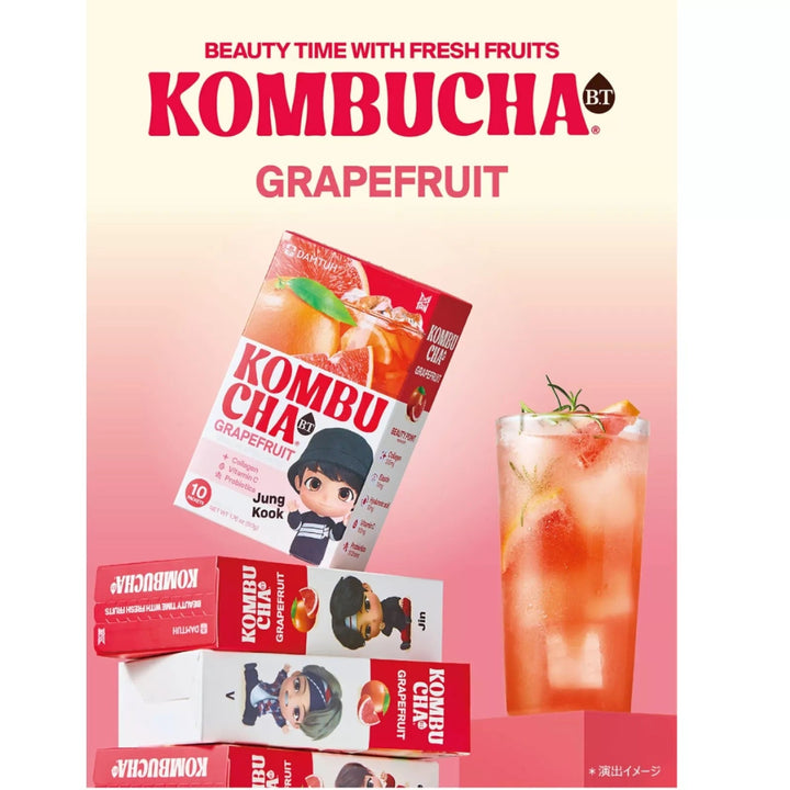 DAMTUH BT21 Kombucha Grapefruit 50g (10x5g) - MAOMAO