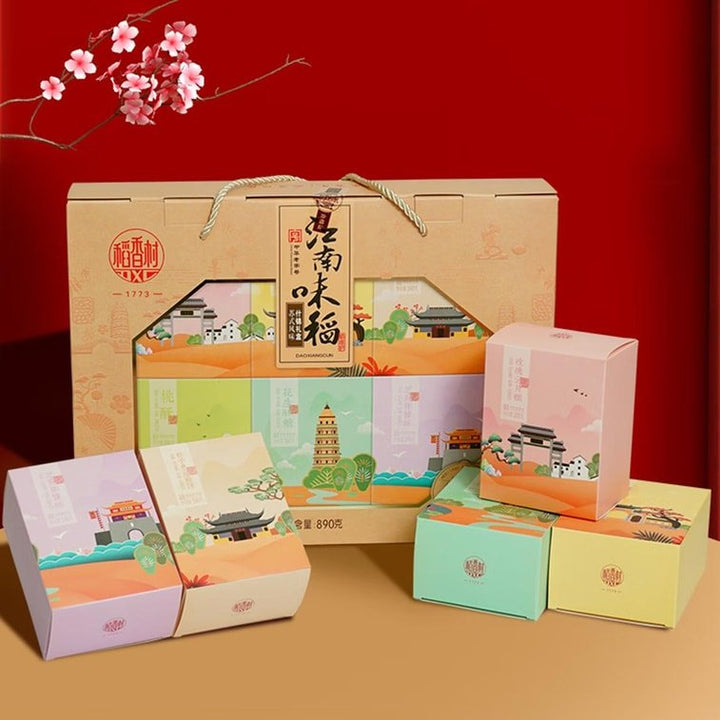 DAO XIANG CUN Jiangnan - Stil Gebäcksortiment Geschenkbox 890g - MAOMAO
