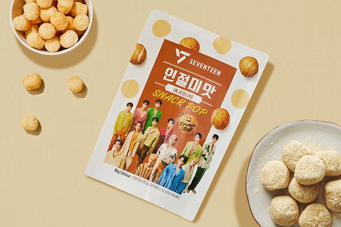 EATS ON SEVENTEEN Snack Pop Injeolmi (koreanischer Reiskuchen) 50g - MAOMAO