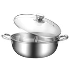 Edelstahl Hot Pot mit Glasdeckel (Ø 28 cm) Bild 1