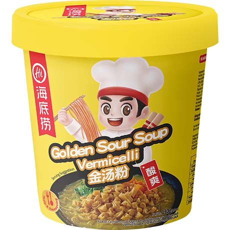 HAIDILAO Instant Glasnudeln Goldene Sauer-Suppe 130g - MAOMAO