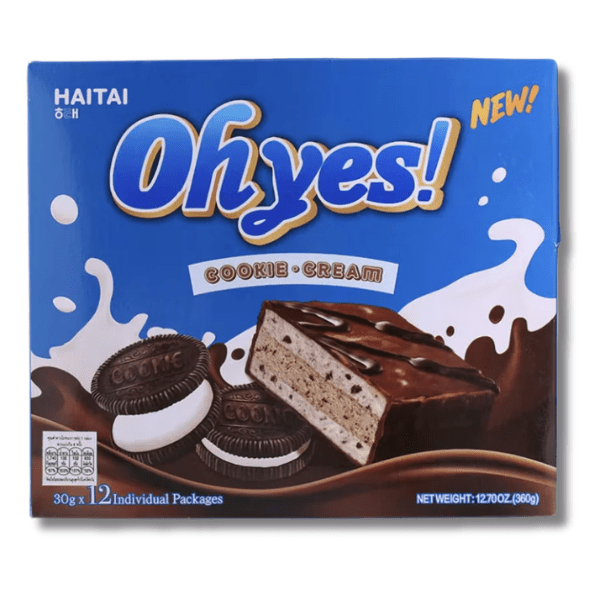 HAITAI Oh Yes Keks - Sahne - Kuchen (Cookie & Cream) 360g - MAOMAO