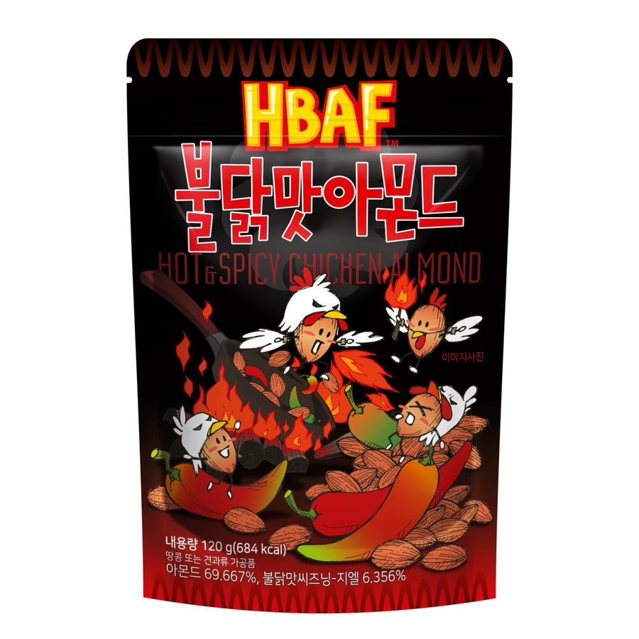 HBAF Mandeln Buldak Hot & Spicy Chicken 120g - MAOMAO