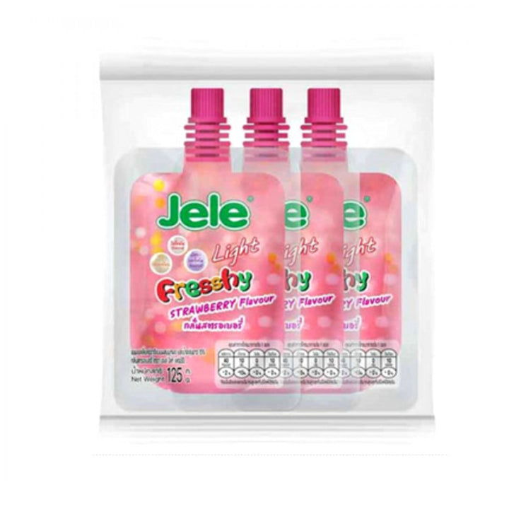 JELE FRESHY LIGHT SQUEEZE Erdbeere 375g (3x125g) - MAOMAO