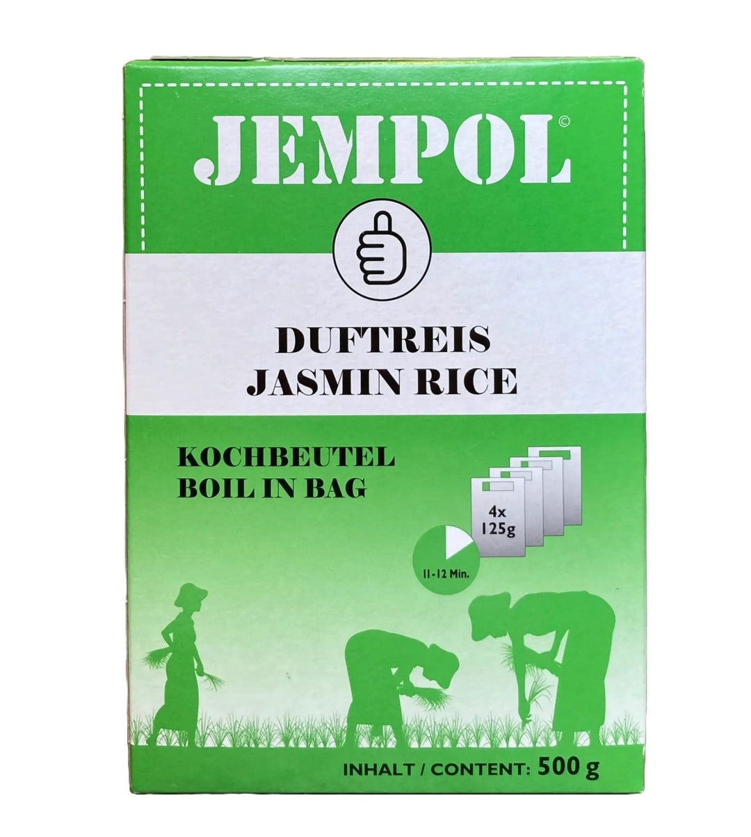 JEMPOL Jasminreis im Beutel kochen 500g (4x125g) - MAOMAO