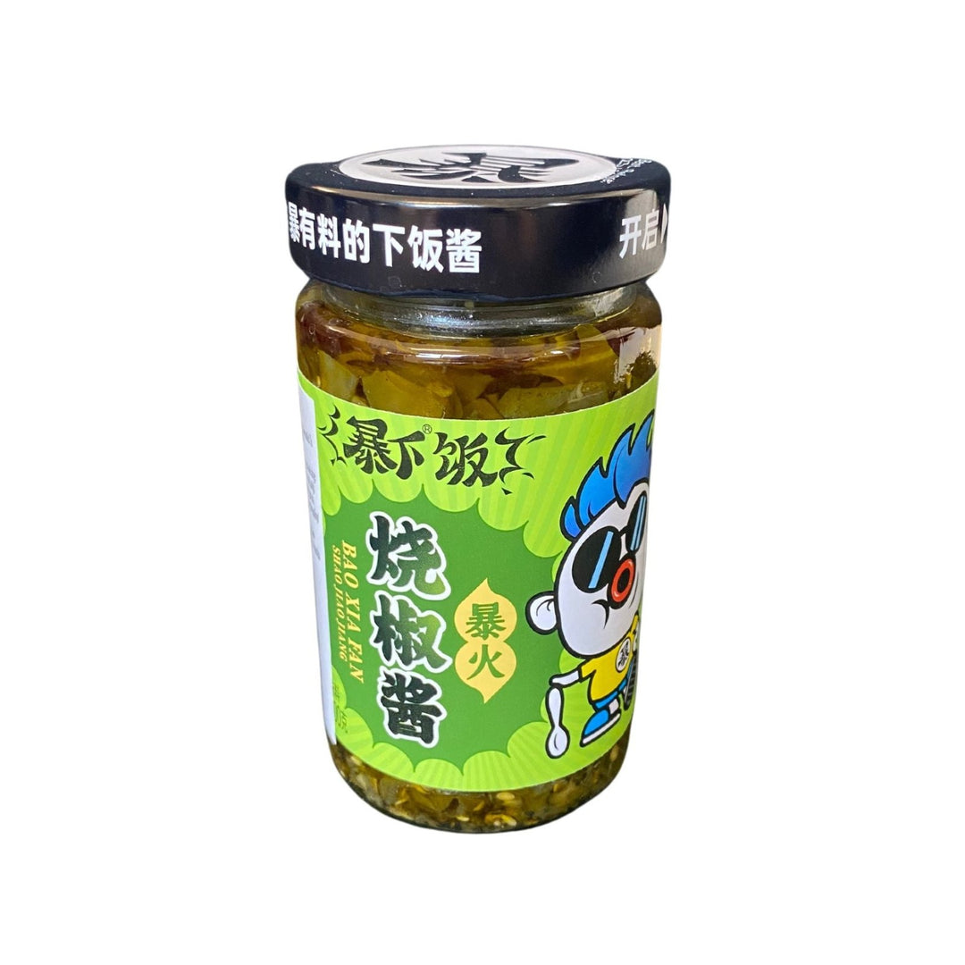 JI XIANG JU Scharfe Geröstete Grüne Chilisauce 200g - MAOMAO