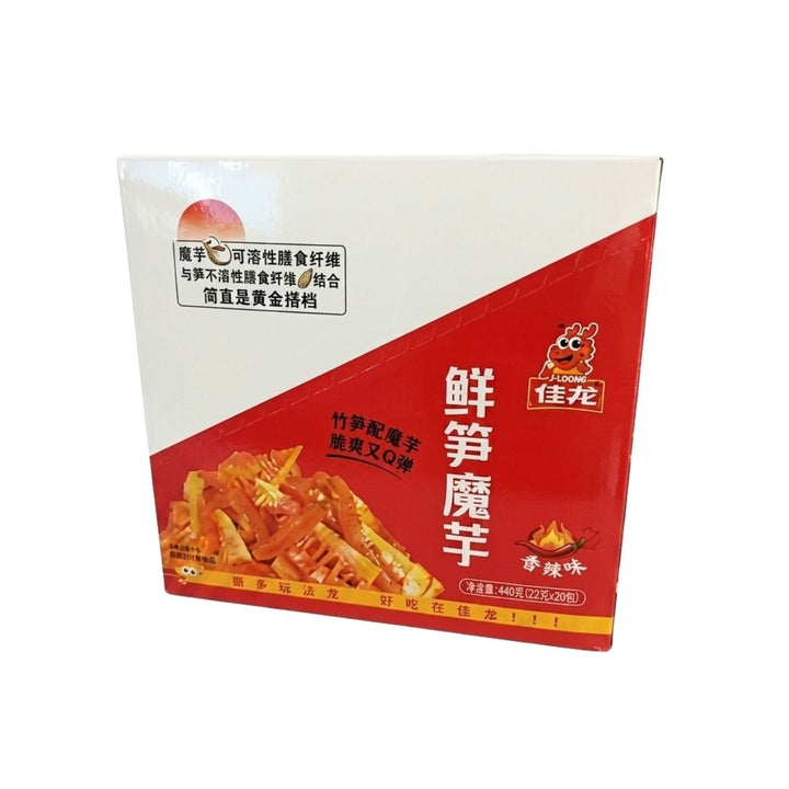 JIALONG Konjak-Snack mit Bambussprossen scharf 400g (20x20g) - MAOMAO