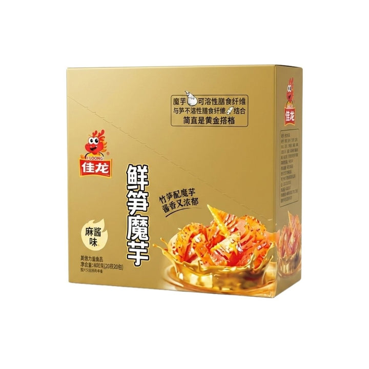JIALONG Konjak-Snack mit Bambussprossen & Sesamsauce 400g (20x20g) - MAOMAO