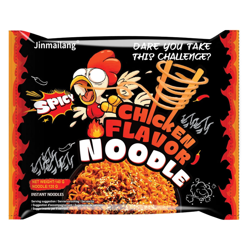 JIN MAI LANG Instant Noodles Spicy Chicken Flavor 140g