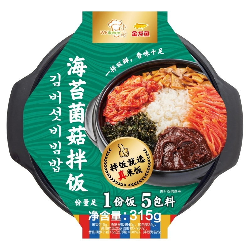JINLONGYU Arowana Fengchu Algen und Pilzen Bibimbap 315g - MAOMAO