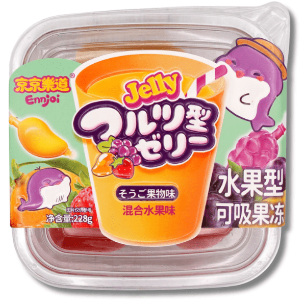 JJLD Mixed Fruit Jelly 228g - MAOMAO