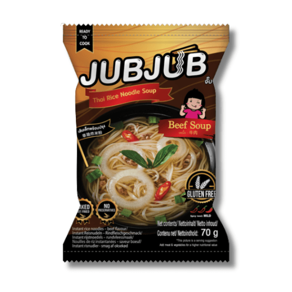 JUB JUB Rice Noodles Beef Flavor 70g