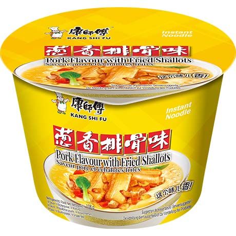 KANG SHI FU Instant Nudel Schüssel Schweinefleisch & Schalotten 108g - MAOMAO