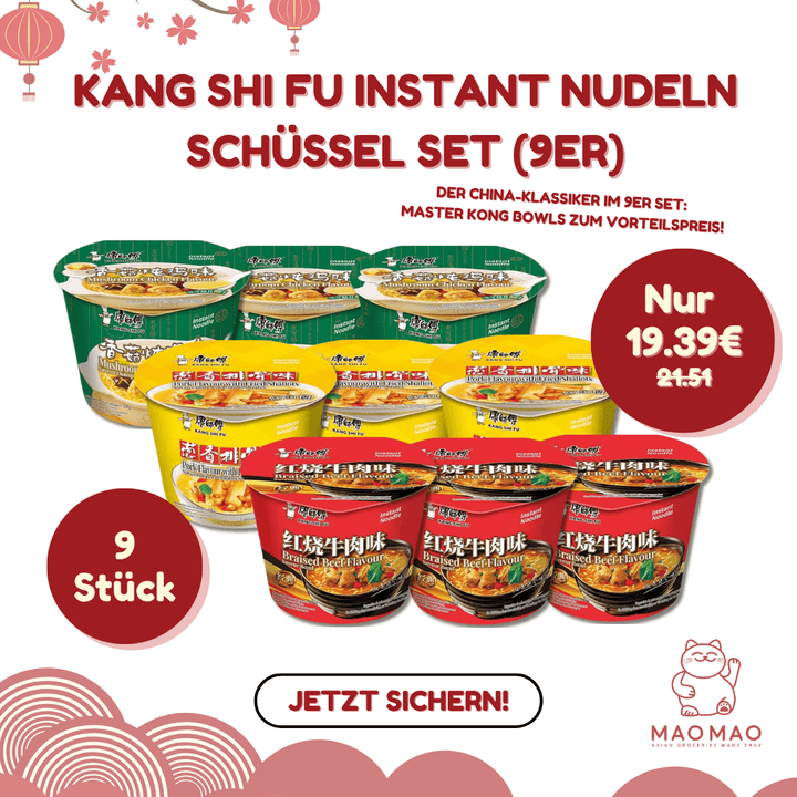 KANG SHI FU Instant Nudeln Schüssel Set (9er) - MAOMAO