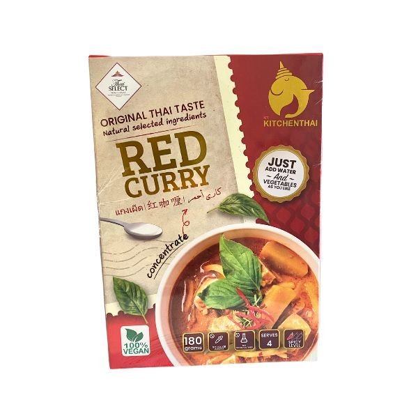 KITCHENTHAI Vegan Red Coconut Curry Paste 180g